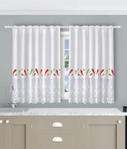 Cortina Vitória EST 1,50A X 2,60L Branco - Beija Flor Cortina Vitória EST 1,50A X 2,60L Branco - Beija Flor