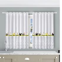 Cortina Vitória EST 1,50A X 2,60L Branco - Beija Flor Cortina Vitória EST 1,50A X 2,60L Branco - Beija Flor