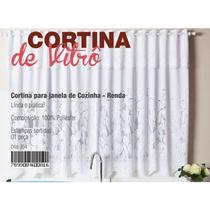 Cortina Vitro - Cozinha Rendada - cortina para Vitro Cozinha - 105cm Largura x 115cm Altura - Panami