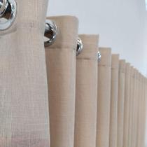 Cortina Voal Linho Com Forro Blecaute P/ Janela Quarto Sala 3,00x2,60