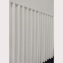 Cortina Voal Linho Com Forro Sala Porta Janela 4,00x2,60 Cortina Voal Linho Com Forro Sala Porta Janela 4,00x2,60