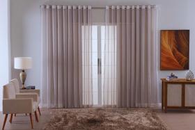 cortina voal liso delicate quarto sala 3,00x2,50 decoraçao