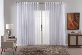 Cortina Voal Liso Delicate Quarto Sala Transparente 300X180