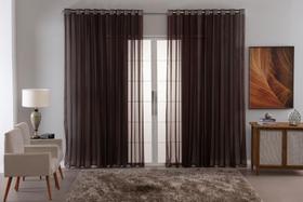 Cortina Voal Liso Delicate Quarto Sala Transparente 400X2,80