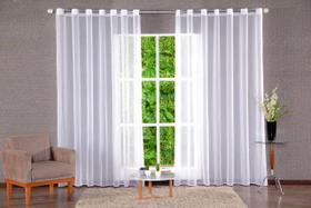 Cortina Voal Transparente Para Sala Ou Quarto 3,00X2,50