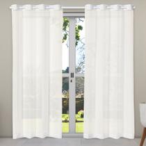 Cortina Voil 2,80m x 2,30m Voal para Sala Quarto Cozinha Decorativa Moderna Janela