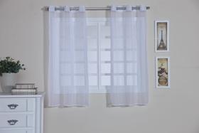 cortina voil cortina de janela cortina 2m x 1,40m cortina branca voal cortina pra janela