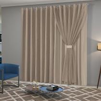 Cortina voil cross cort 4,0x2,60 quarto sala porta - Sofisticada Moda Casa