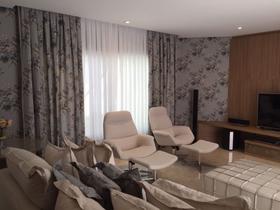 Cortina Voil de Linho Branco Luxo - Modelo Prega Macho - 2,80x2,50m