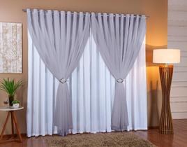 Cortina Voil Forro Microfibra Sala E Quarto 9,00 X 2,30