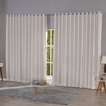 Cortina Voil Gase De Linho Com Forro Blackout 5,00x2,50 Luxo