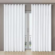 Cortina Voil Gaze Linho 5,60m x 2,70m Porta Luxo Sala Quartar Moderno Modelo Grande - Enxoval Vip