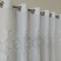 Cortina Voil Linho Guipir Para Varão Luxuosa 3,00x1,80