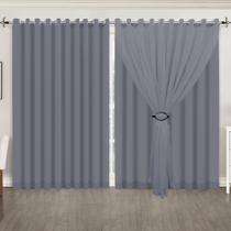 Cortina Voil Liso 8.00 x 2.30 Forro Microfibra Cortina Voil Liso 8.00 x 2.30 Forro Microfibra