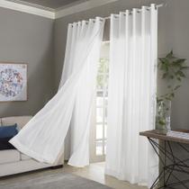 Cortina Voil Santorini 4,00x2,50m Branco - Adomes Cortina Voil Santorini 4,00x2,50m Branco - Adomes