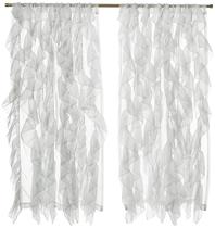 Cortina Voil Sheer Sweet Home Collection - 160x130cm - Com Babado