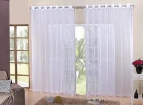 Cortina Voil Xadrez Sala, Quarto E Cozinha 2,80 X 1,40