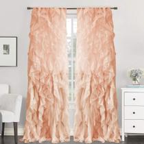 Cortina Voile Sheer Sweet Home Collection - 108x50cm - Com Babado