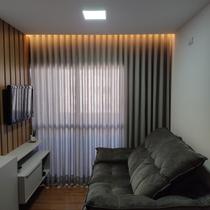 Cortina Wave Trilho Suiço Voil Com Forro Microfibra 7,00x2,77 Cortina Wave Trilho Suiço Voil Com Forro Microfibra 7,00x2,77