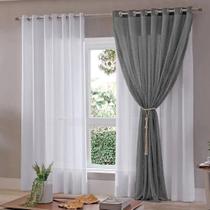 Cortina Xale Moscou 2,10m x 2,30m Bella Janela