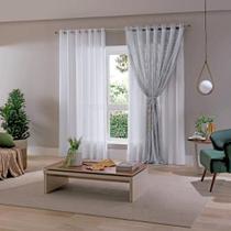 Cortina Xale Moscou 2,10m x 2,50m Bella Janela