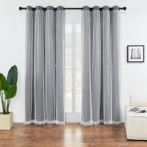 Cortina XiDi 2 painéis cinza Blackout 183x86 cm Cortina XiDi 2 painéis cinza Blackout 183x86 cm