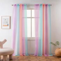Cortina Yancorp Tul Arcoíris Degradado 2 Paneles 213x213cm Poliéster Cortina Yancorp Tul Arcoíris Degradado 2 Paneles 213x213cm Poliéster