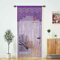 Cortina YaoYue Macrame Lace Door 90x200cm roxa