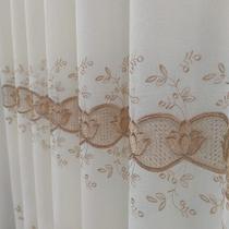 Cortina3 Metros De Largura Voil Linho Bordado Gripir Com Forro Microfibra 3,00x2,50 Cortina3 Metros De Largura Voil Linho Bordado Gripir Com Forro Microfibra 3,00x2,50