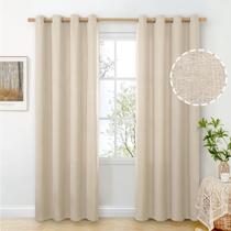 Cortinas BGment, aveia, linho, 213 cm de comprimento, conjunto de 2 painéis Cortinas BGment, aveia, linho, 213 cm de comprimento, conjunto de 2 painéis