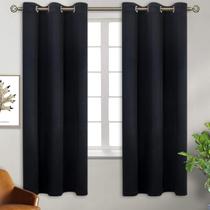 Cortinas BGment Blackout com isolamento térmico 38x160cm - Pretas Cortinas BGment Blackout com isolamento térmico 38x160cm - Pretas