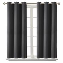 Cortinas BGment Blackout com isolamento térmico 38x54cm cinza escuro Cortinas BGment Blackout com isolamento térmico 38x54cm cinza escuro