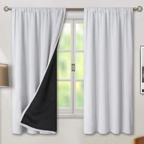 Cortinas BGment com isolamento térmico 100% Blackout 132x160cm 2P Cortinas BGment com isolamento térmico 100% Blackout 132x160cm 2P