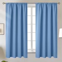 Cortinas BGment Denim Blue 160x160cm com isolamento térmico x2