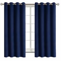Cortinas BGment Navy Blackout 130x160cm para quarto x2 Cortinas BGment Navy Blackout 130x160cm para quarto x2