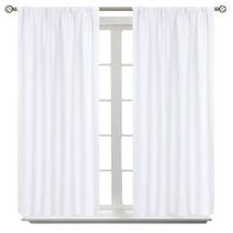 Cortinas BGment Rod Pocket, brancas, 102 x 102 cm, privacidade, 2 painéis Cortinas BGment Rod Pocket, brancas, 102 x 102 cm, privacidade, 2 painéis