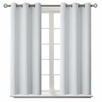 Cortinas BGment Room Darkening 138x137cm, branco acinzentado, 2 painéis Cortinas BGment Room Darkening 138x137cm, branco acinzentado, 2 painéis