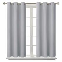 Cortinas BGment Room Darkening 138x137cm Cinza claro 2 painéis Cortinas BGment Room Darkening 138x137cm Cinza claro 2 painéis
