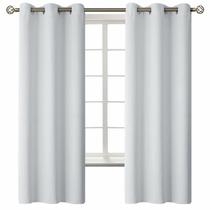 Cortinas BGment Room Darkening 160x160cm, branco acinzentado, 2 painéis Cortinas BGment Room Darkening 160x160cm, branco acinzentado, 2 painéis
