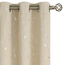 Cortinas BGment Room Darkening, 213 cm de comprimento, bege, conjunto de 2 painéis