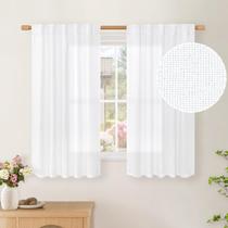 Cortinas BGment Short Linen 42x120cm com filtragem de luz branca Cortinas BGment Short Linen 42x120cm com filtragem de luz branca