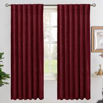 Cortinas BGment Veludo Blackout Vermelho Borgonha 183x183cm 2 Painéis Cortinas BGment Veludo Blackout Vermelho Borgonha 183x183cm 2 Painéis
