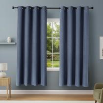 Cortinas Blackout Amazon Basics Azul Marinho 132x213 cm 2 Painéis