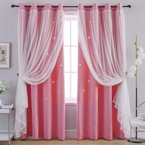 Cortinas Blackout Anytime Star Cut-Out para quarto, rosa Cortinas Blackout Anytime Star Cut-Out para quarto, rosa