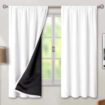 Cortinas Blackout BGment 160x160cm brancas com isolamento térmico Cortinas Blackout BGment 160x160cm brancas com isolamento térmico