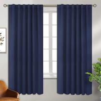 Cortinas Blackout BGment 183x183cm Azul marinho - 2 painéis