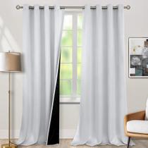 Cortinas Blackout BGment, branco acinzentado, 275x140cm, 2 painéis Cortinas Blackout BGment, branco acinzentado, 275x140cm, 2 painéis