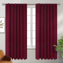 Cortinas Blackout BGment Christmas Thermal 132x183cm Borgonha Cortinas Blackout BGment Christmas Thermal 132x183cm Borgonha
