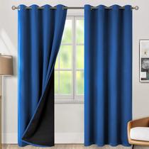 Cortinas Blackout BGment Classic Blue - 2 Painéis (213x213cm)