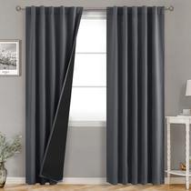 Cortinas Blackout BGment com isolamento térmico 214 cm l x 213 cm l Cortinas Blackout BGment com isolamento térmico 214 cm l x 213 cm l